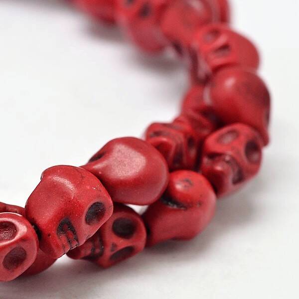 Dyed Synthetic Turquoise Bead Strands