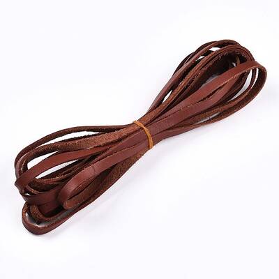 Flat Leather Jewelry Cord