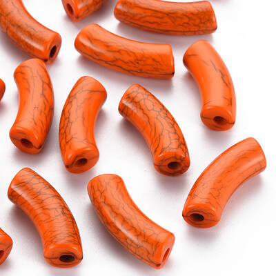 Opaque Crackle Acrylic Beads