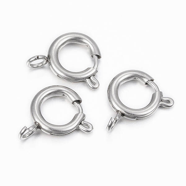 Tarnish Resistant 304 Stainless Steel Smooth Surface Spring Ring Clasps