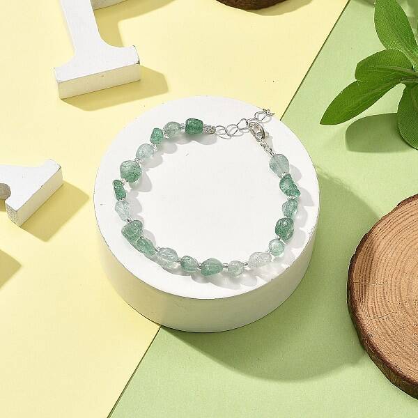 Natural Strawberry Quartz Beads Bracelets for Women