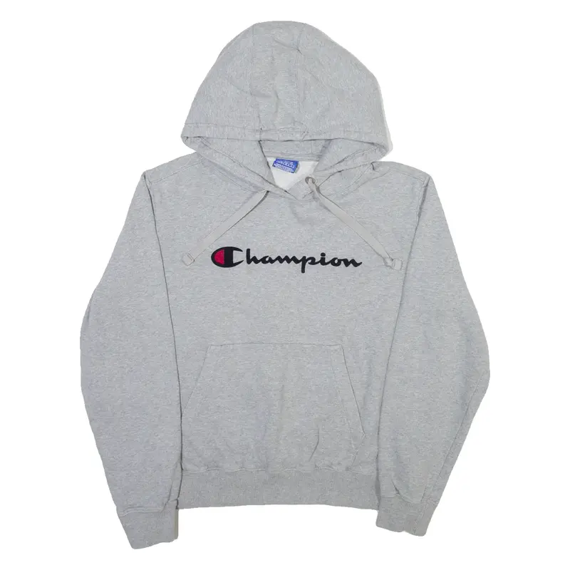 CHAMPION Girls Grey Hoodie M