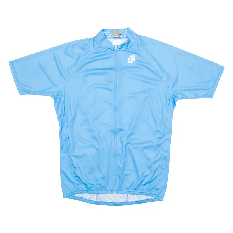 OS SPORT Cycling Mens Jersey Blue High Neck XL