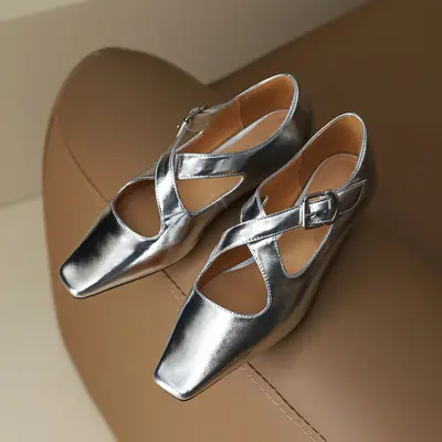 CHIKO Zurine Square Toe Block Heels Pumps Shoes