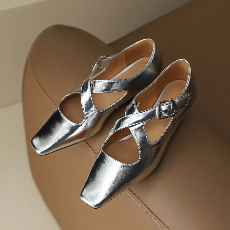 CHIKO Zurine Square Toe Block Heels Pumps Shoes