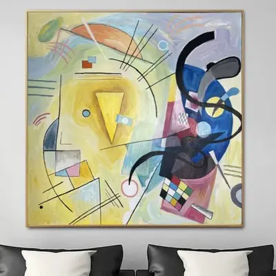 Original Luxury Kandinsky Style Painting Abstract Paintings On Canvas Modern Colorful Wall Art Creative Textured Wall Decor |...