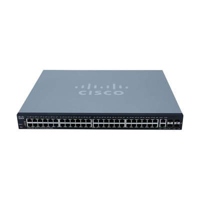 SF250-48HP-K9-NA Cisco 48x PoE+ 2x RJ45 2x Combo SFP 2x SFP Switch