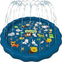 SplashEZ 3-in-1 Splash Pad, Sprinkler for Kids & Baby Pool for Learning – Toddler Sprinkler Pool, 60’’ Outside Water To...