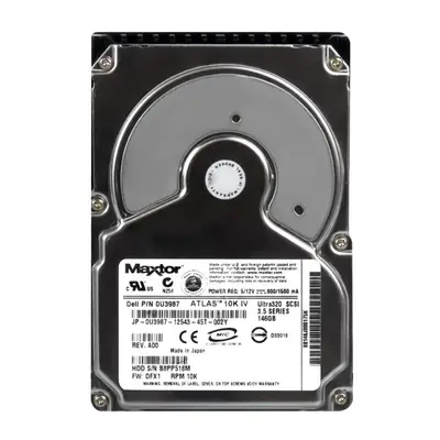 0U3987 Dell 146GB Ultra-320 SCSI 10000 3.5-inch Hard Drive