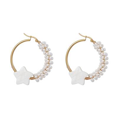 Brass Hoop Earrings