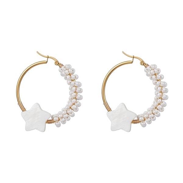Brass Hoop Earrings