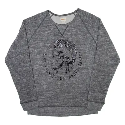 DIESEL Womens Sweatshirt Grey L