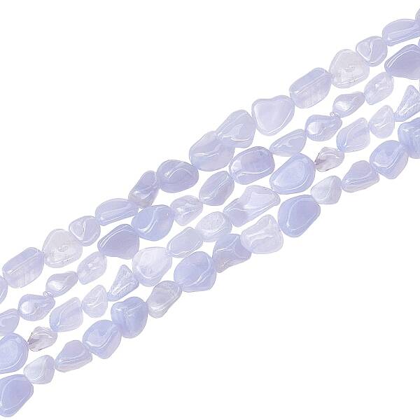 Natural Blue Lace Agate Beads Strands