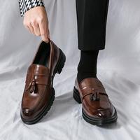 Men's Summer Fashionable Casual Tassel Decor PuLeather Slip-on Shoes, Men's Shoes, Tassel Loafers lMen,Simple Design Elegant ...
