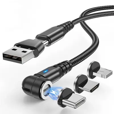 60W Magnetic Charging Cable, Rotatable Magnetic Phone Charger Cord, Magnetic USB C Charging Cable, Magnetic Fast Charging Cab...
