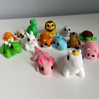 Mini animals 3d printed articulated home decor statues and figurines