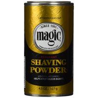 SoftSheen-Carson Magic Razorless Shaving Powder for Men 4.5 oz - Fragrant Formula Helps Stop Razor Bumps Since 1901 - Aftersh...