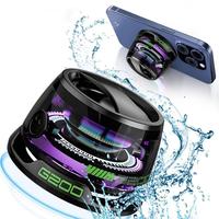 Portable Wireless Speaker, USB Rechargeable Bluetooth-compatible Speaker with Colorful Atmosphere Light, Outdoor Magnetic Sou...