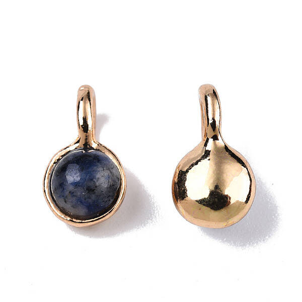 Natural Blue Spot Jasper Charms
