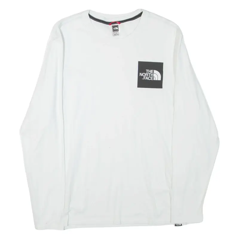 THE NORTH FACE Mens T-Shirt White Long Sleeve L