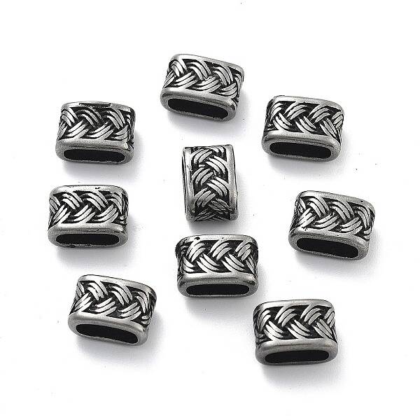 304 Stainless Steel Slide Charms/Slider Beads