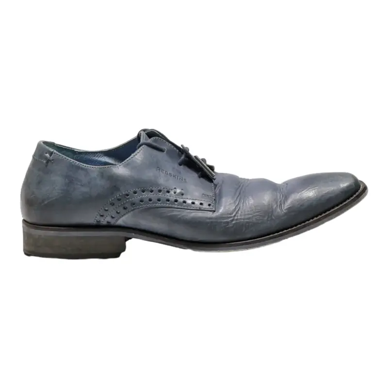 REDSKINS Brogue Shoes Blue Leather Mens UK 9