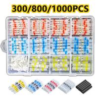 Mixed Color Wire Connector with Box, Terminals Wire Link Heat Shrink Casing Welding Tube, Plastic Casing Wire Repair Tool, Ca...