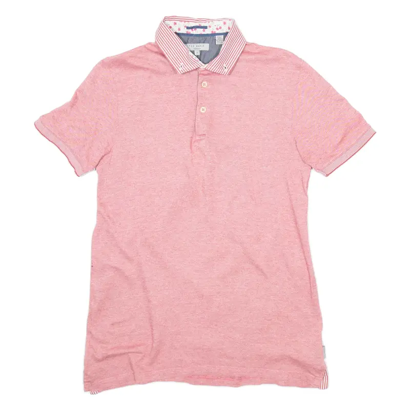 TED BAKER Mens Polo Shirt Red S