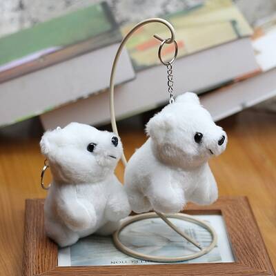 Cartoon PP Cotton Plush Simulation Soft Stuffed Animal Toy Bear Pendants Decorations