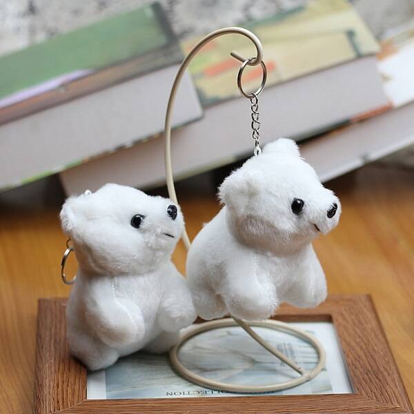 Cartoon PP Cotton Plush Simulation Soft Stuffed Animal Toy Bear Pendants Decorations