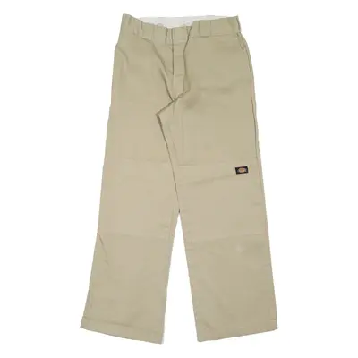 DICKIES Workwear Mens Trousers Beige Loose Straight W31 L30
