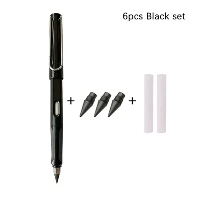 Everlasting Pencil, 6 Counts/set Infinity Inkless Pencil, Magic Cute Forever Pencil for Writing, Sketching, Drawing