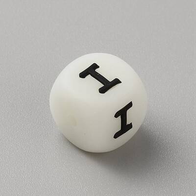 Luminous Cube with Letter Food Grade Eco-Friendly Silicone Beads