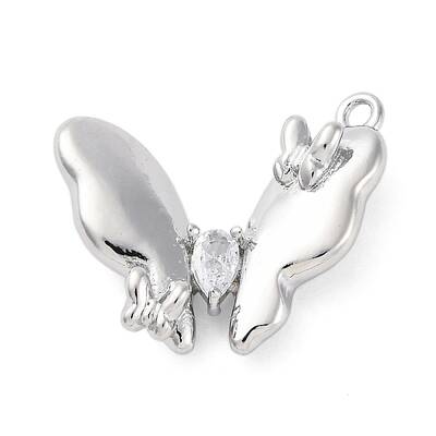 Brass Pave Cubic Zirconia Pendants