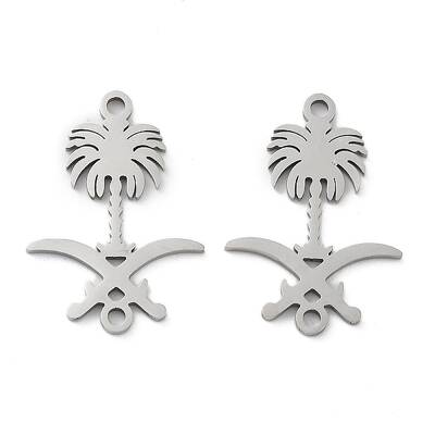 Non-Tarnish 201 Stainless Steel Connector Charms