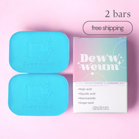 Dewwweum- 2pcs Kojic acid soap, Brightening Glycerin based kojic acid soap. [High Concentrated Kojic acid]