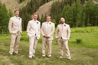 Champagne Groomsmen Suits