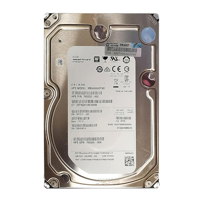 765252-002 HP 6TB 7200RPM SAS 12GB/s Hot-Pluggable 3.5-Inch LPc Hard Drive for ProLiant Gen10/Gen10+/Gen11 Servers