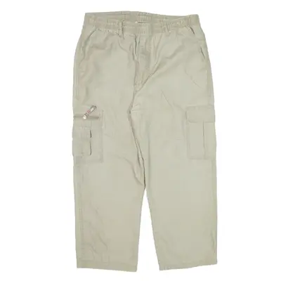 LANZANS Cargo Trousers Green Relaxed Straight Womens W30 L23