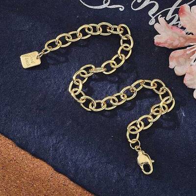 Brass Cable Chain Bracelets