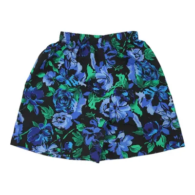 Fast Floral Shorts - Medium Blue Cotton