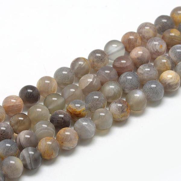 Natural Black Sunstone Beads Strands