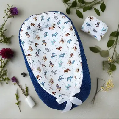 Lounger - Lounger Newborn, Breathable & Soft Nest Cover Co Sleeper 0-24 Months, Babies Essentials Gifts, Portable Infant Loun...