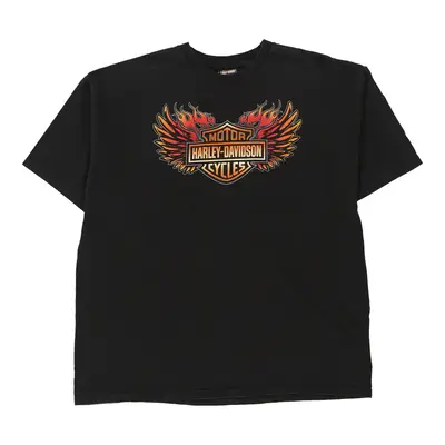 York PA Harley Davidson Graphic T-Shirt - 2XL Black Cotton