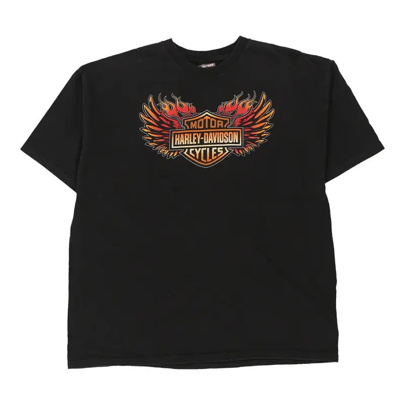 York PA Harley Davidson Graphic T-Shirt - 2XL Black Cotton