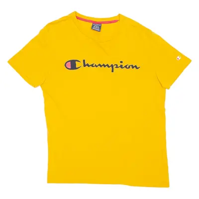 CHAMPION Mens T-Shirt Orange S