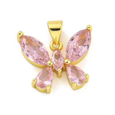 Real 18K Gold Plated Brass with Glass\n Pendants
