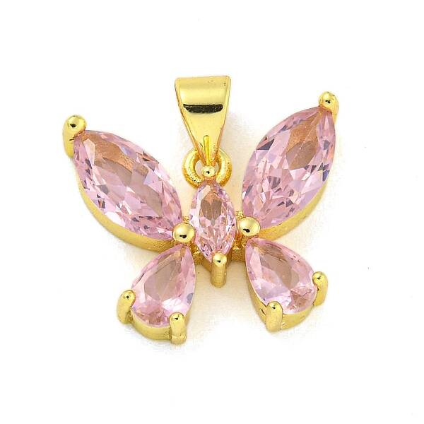 Real 18K Gold Plated Brass with Glass\n Pendants