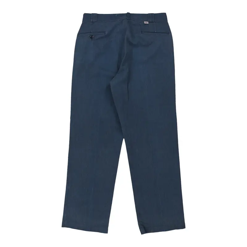 Dickies Trousers - 34W 31L Navy Cotton Blend