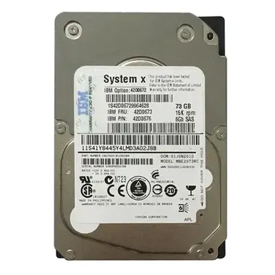 42D0676 IBM 73GB 6Gb/s SAS 15000 2.5-inch 16MB Hard Drive